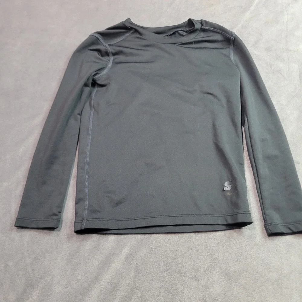 Starter Kids Boys Black‎ Long Sleeve Compression Shirt Size M 8 Athletic Top